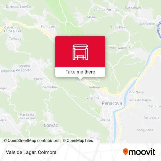 Vale de Lagar map