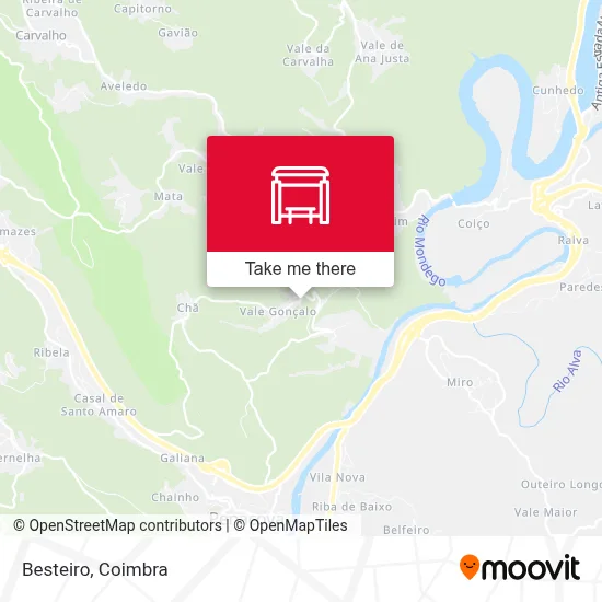 Besteiro map