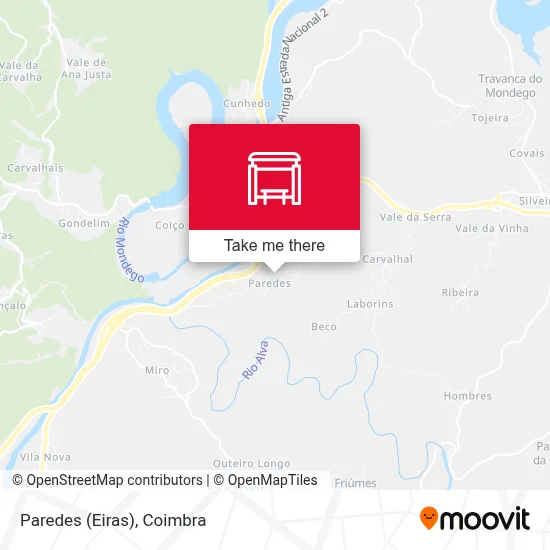 Paredes (Eiras) map