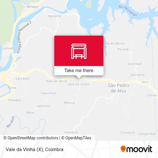 Vale da Vinha (X) map