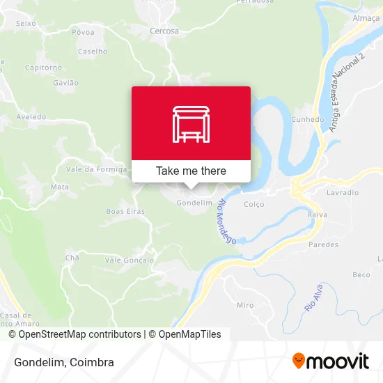 Gondelim map