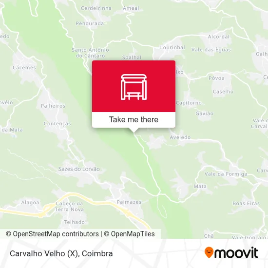 Carvalho Velho (X) map