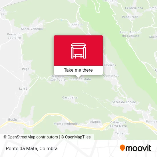 Ponte da Mata map