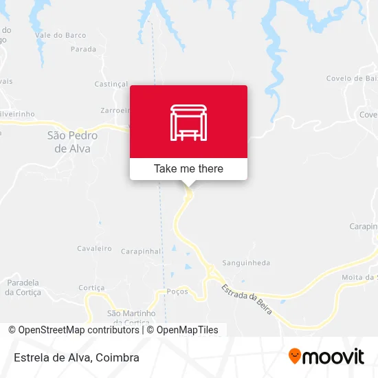 Estrela de Alva map
