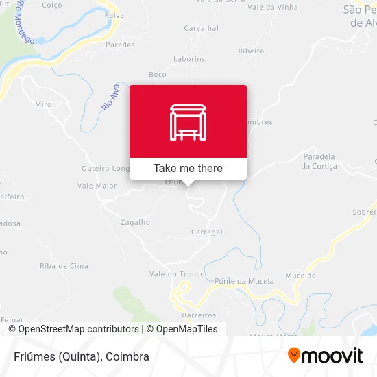 Friúmes (Quinta) map