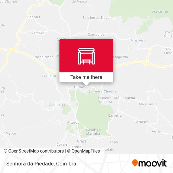 Senhora da Piedade map