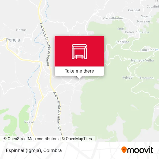 Espinhal (Igreja) map