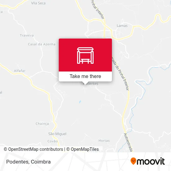 Podentes map