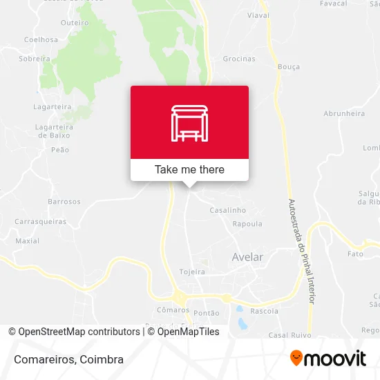 Comareiros map