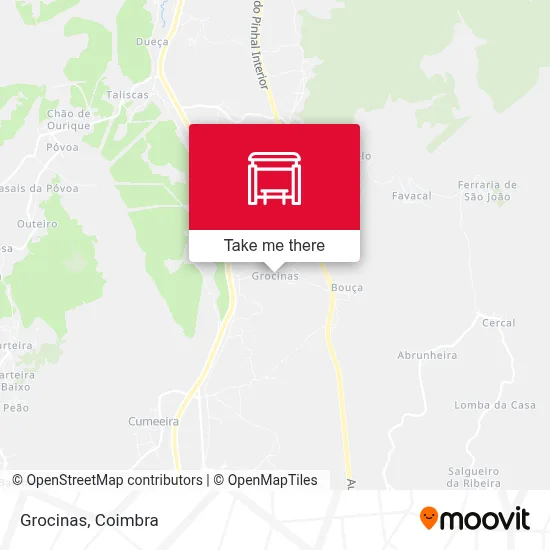 Grocinas map