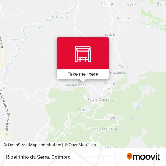 Ribeirinho da Serra map