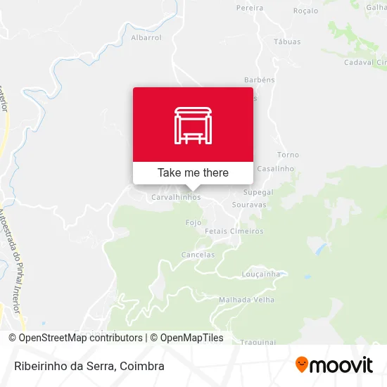 Ribeirinho da Serra map