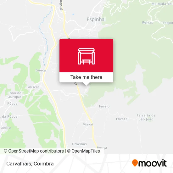 Carvalhais map