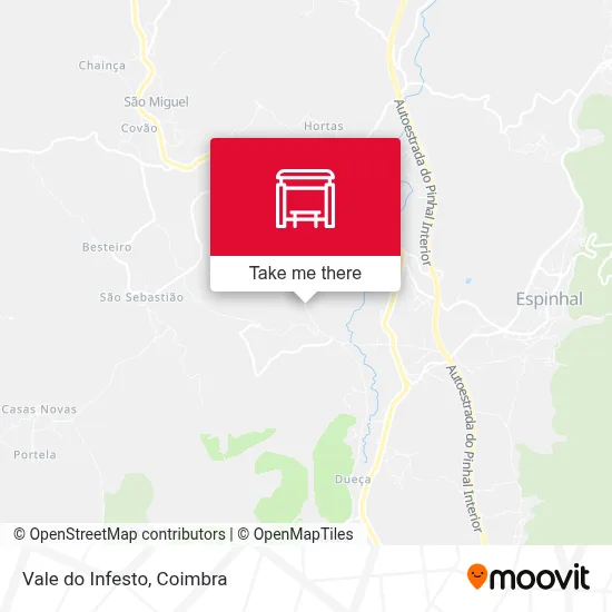 Vale do Infesto map