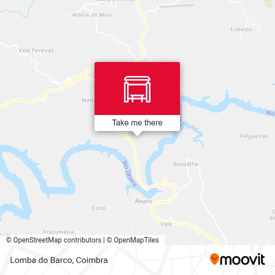 Lomba do Barco map