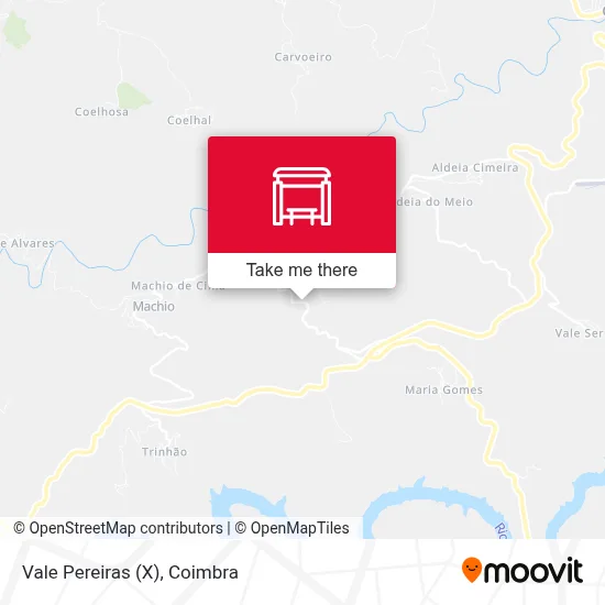 Vale Pereiras (X) map