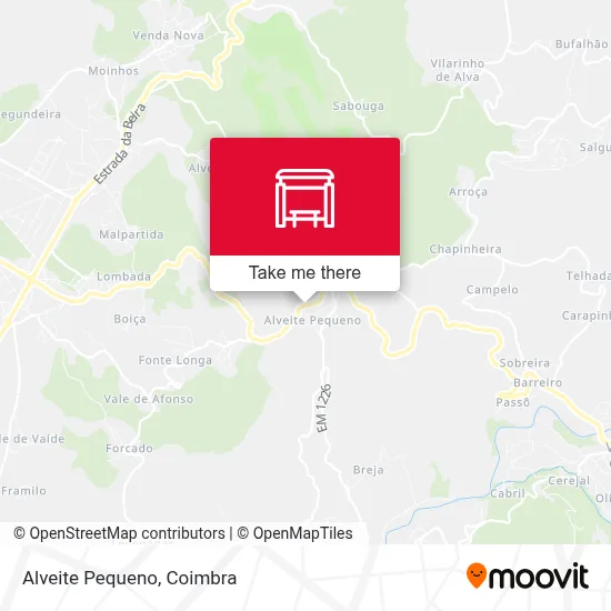Alveite Pequeno map