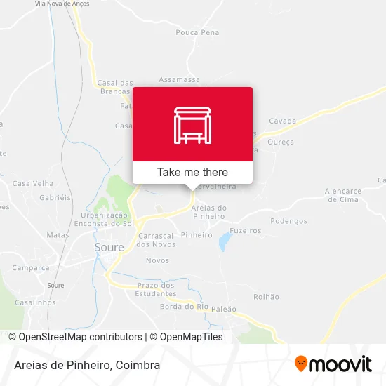 Areias de Pinheiro map