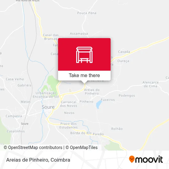 Areias de Pinheiro map