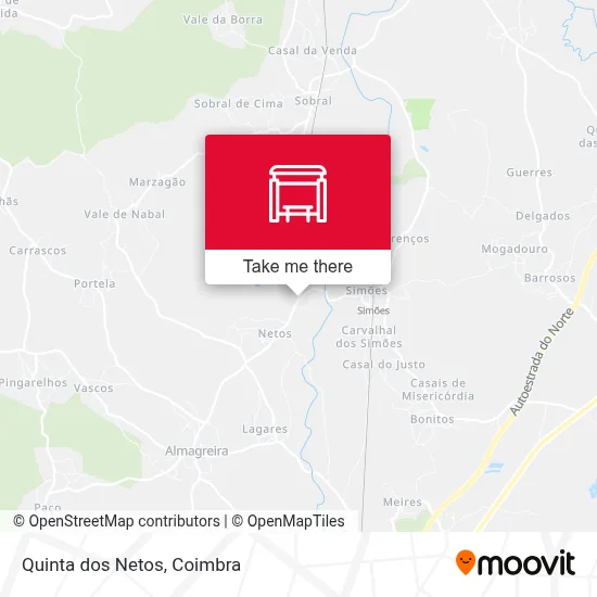 Quinta dos Netos map