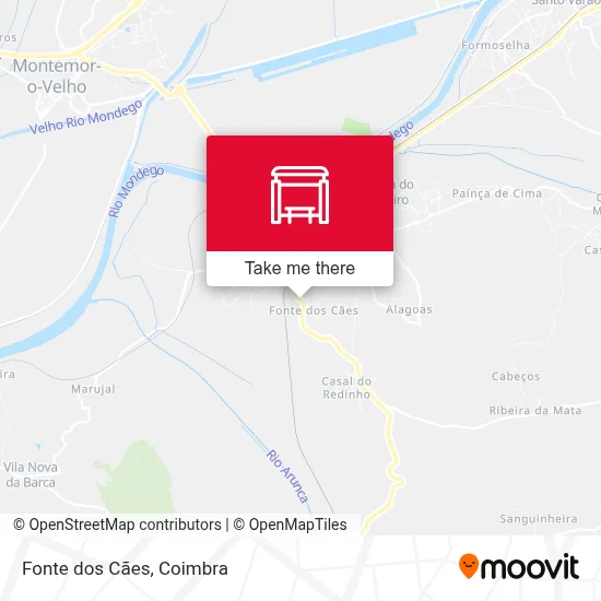 Fonte dos Cães map