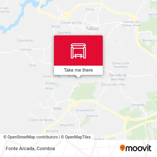 Fonte Arcada map