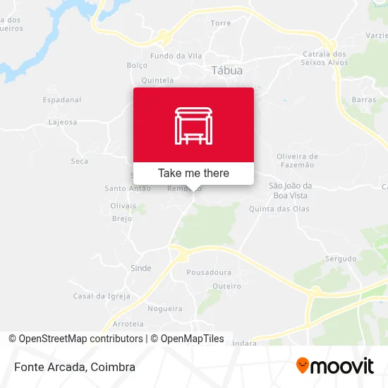 Fonte Arcada map