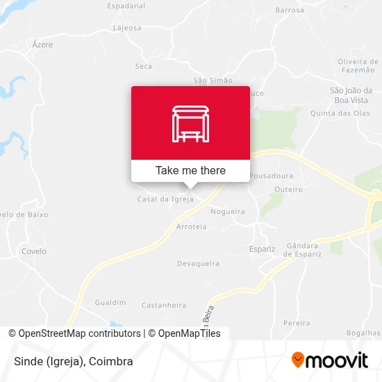 Sinde (Igreja) map