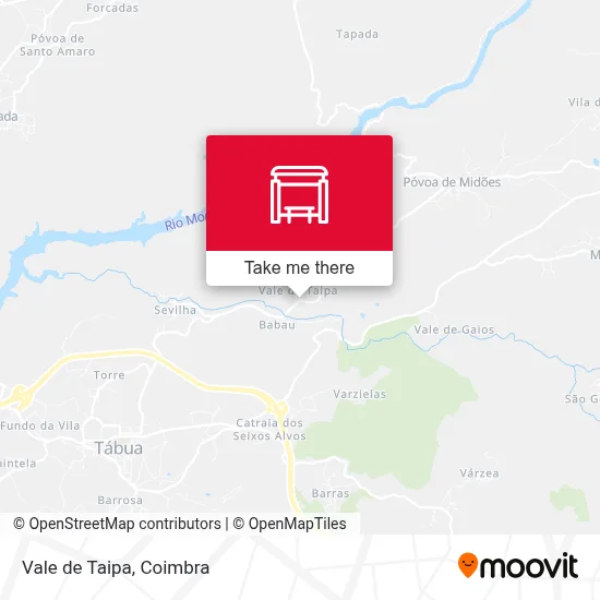 Vale de Taipa map