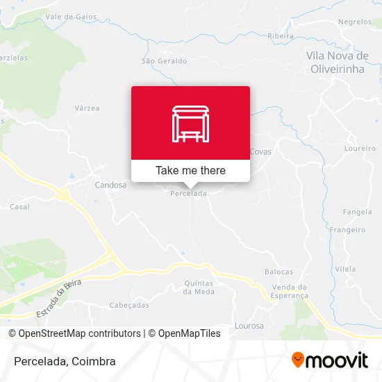 Percelada map