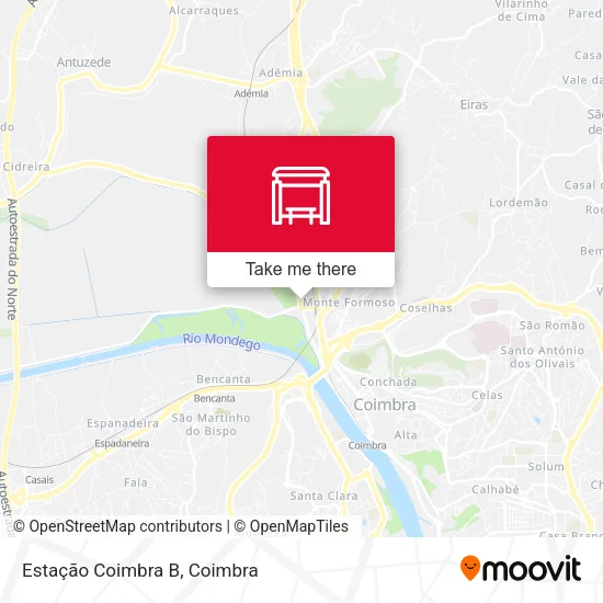 Estação Coimbra B map