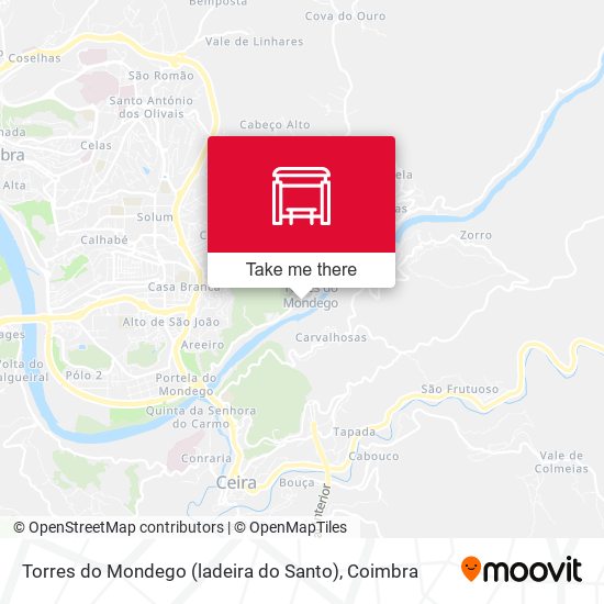 Torres do Mondego (ladeira do Santo) map