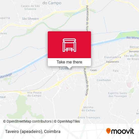 Taveiro (apeadeiro) mapa