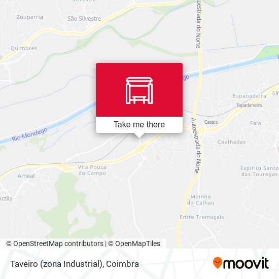 Taveiro (zona Industrial) mapa