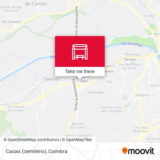 Casais (cemitério) mapa