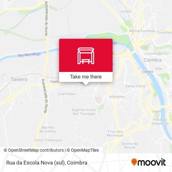 Rua da Escola Nova (sul) mapa