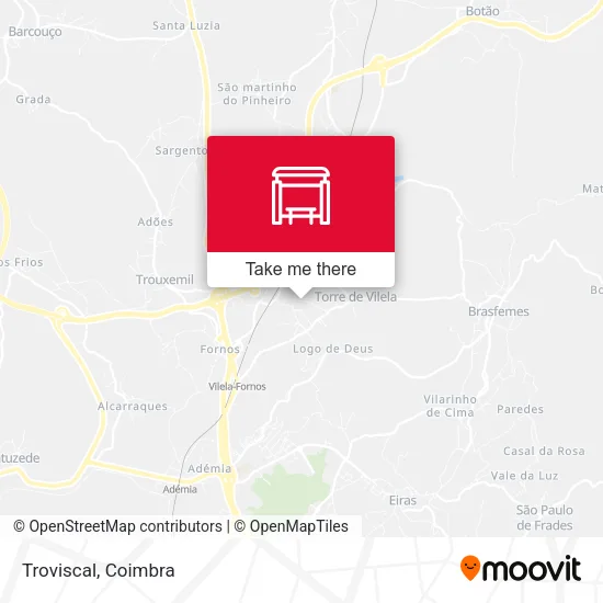 Troviscal map