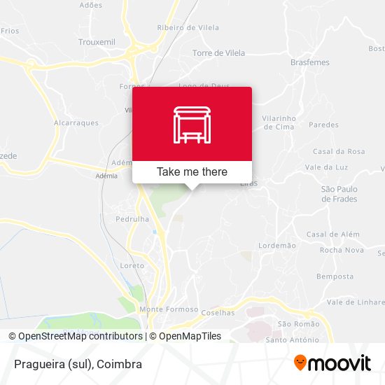 Pragueira (sul) mapa