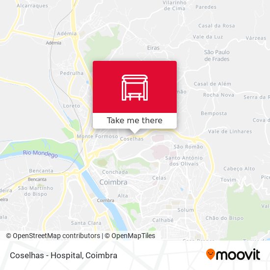 Coselhas - Hospital mapa