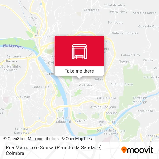 Rua Marnoco e Sousa (Penedo da Saudade) map