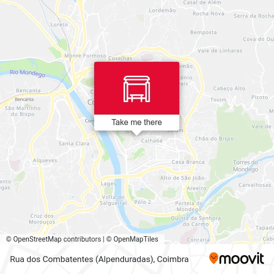 Rua dos Combatentes (Alpenduradas) map