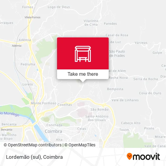 Lordemão (sul) map