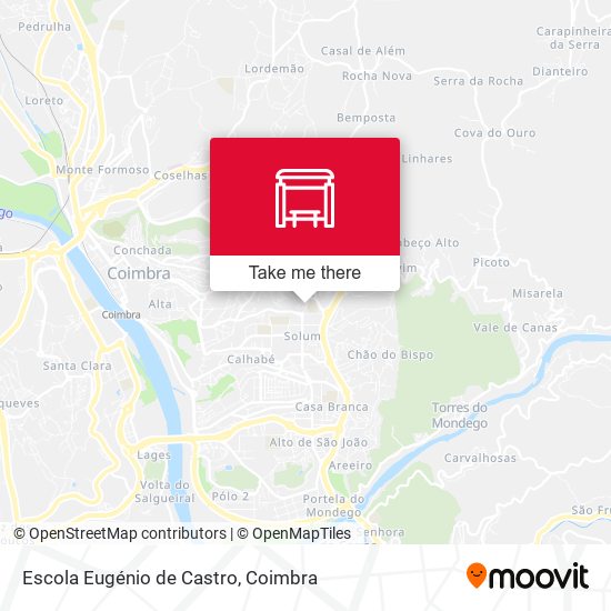 Escola Eugénio de Castro mapa