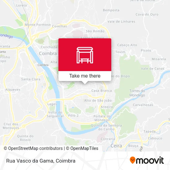 Rua Vasco da Gama map