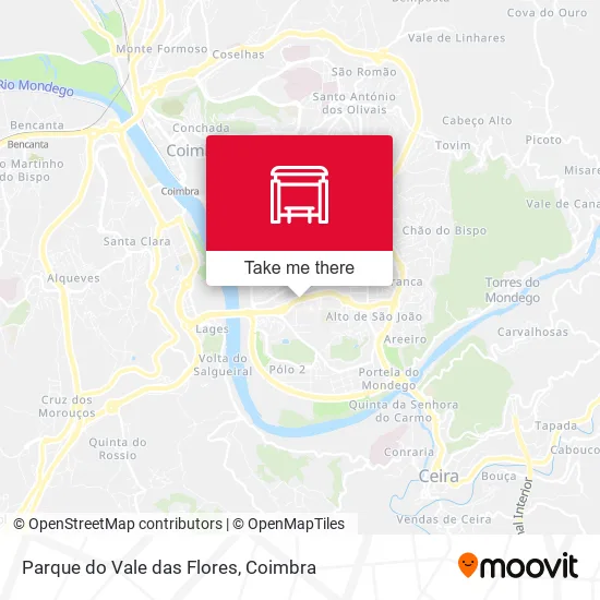 Parque do Vale das Flores map