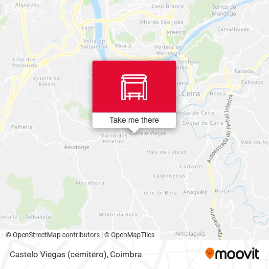 Castelo Viegas (cemitero) map