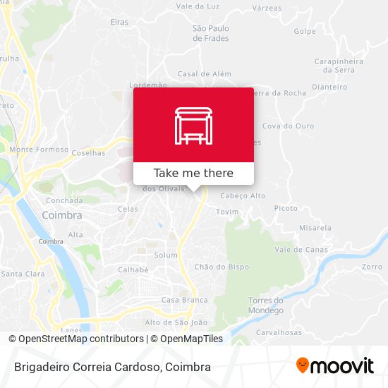 Brigadeiro Correia Cardoso mapa