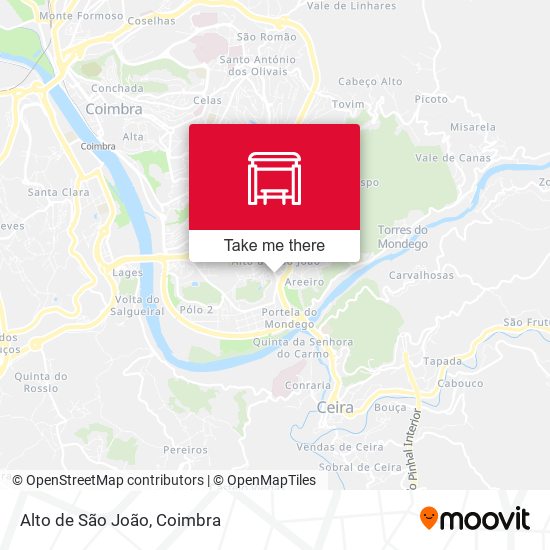 Alto de São João map