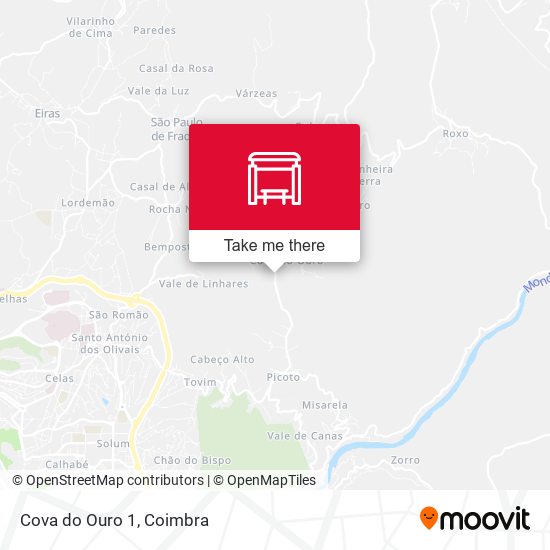 Cova do Ouro 1 map