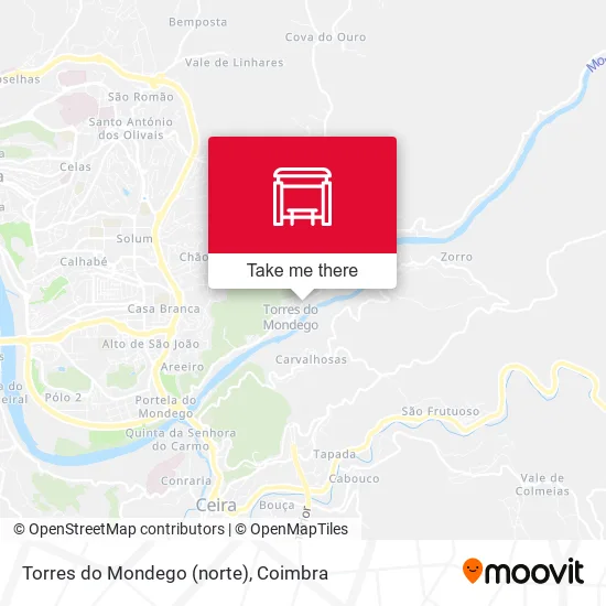 Torres do Mondego (norte) map